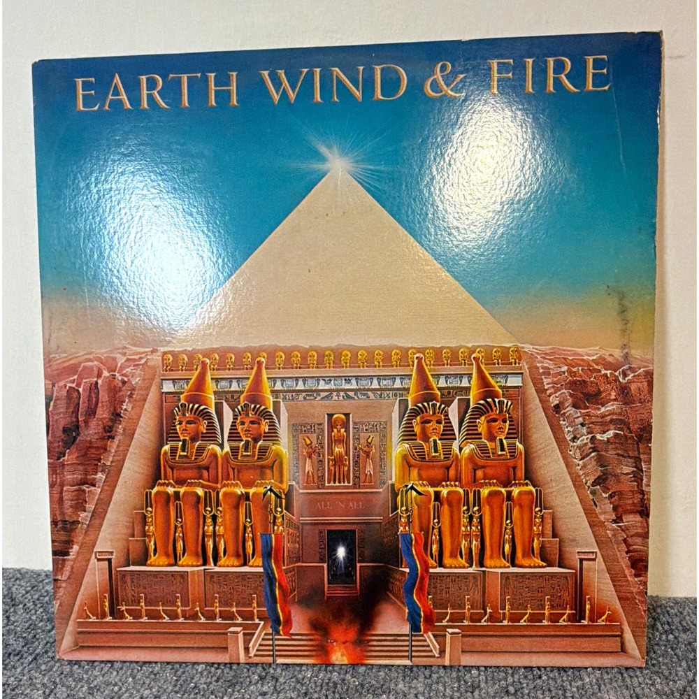 Earth, Wind & Fire All 'N All LP 12" Vinyl Columbia Funk/Soul Cardboard Sleeve
